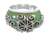 Southwest Sterling Silver Turquoise Ring Size 7 RX81194